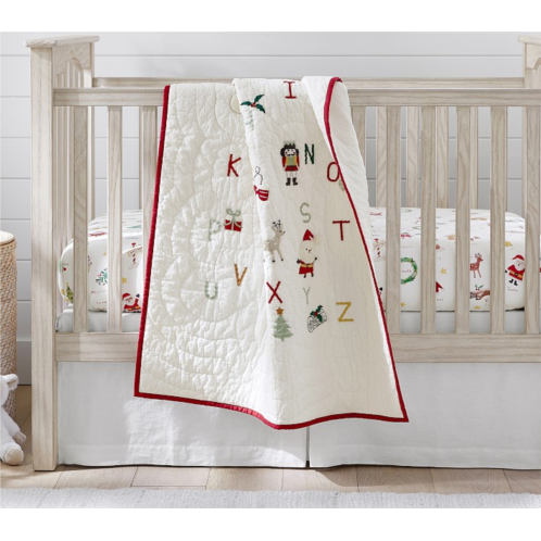 Potterybarn Holiday ABC Toddler Quilt