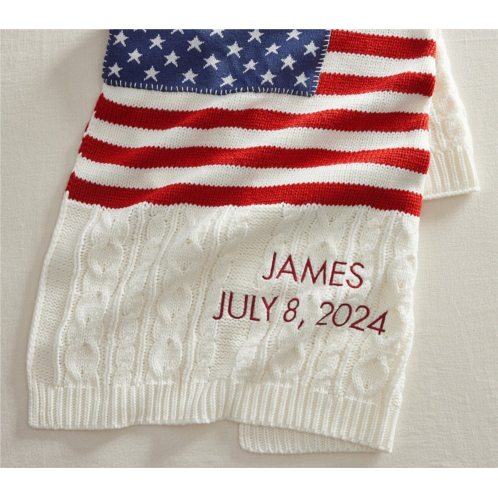 Potterybarn American Flag Baby Blanket