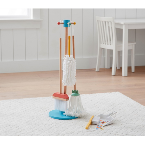 Potterybarn Multicolor Wooden Cleaning Set
