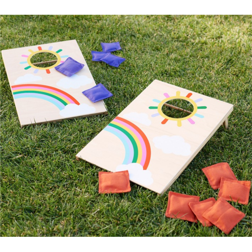 Potterybarn Rainbow Sun Cornhole Game Set