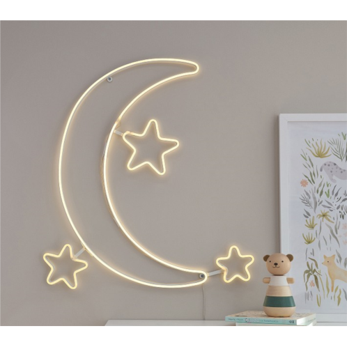 Potterybarn Moon And Stars Lit LED Decor