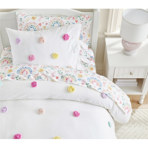 Potterybarn Zoey Pom-Pom Duvet Cover & Shams