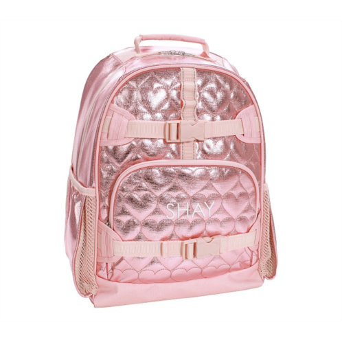 Potterybarn Mackenzie Pink Metallic Hearts Backpacks