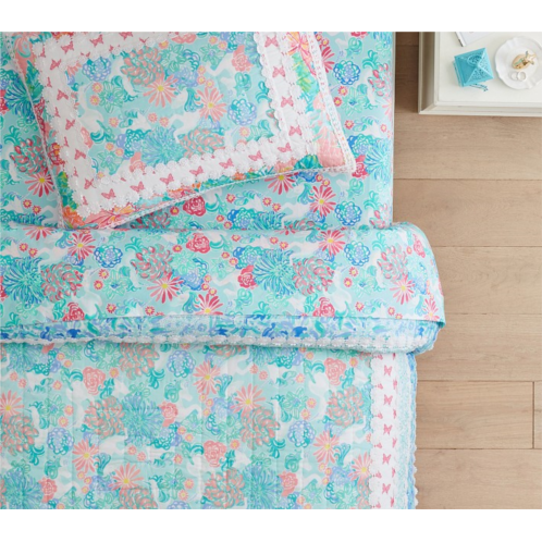 Potterybarn Lilly Pulitzer Unicorns in Bloom Sheet Set & Pillowcases