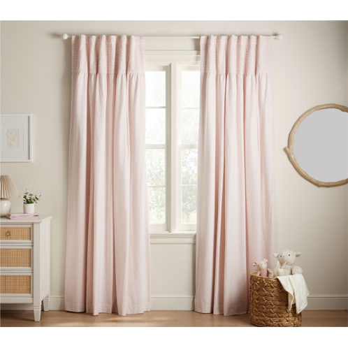 Potterybarn Smocked Top Blackout Curtain