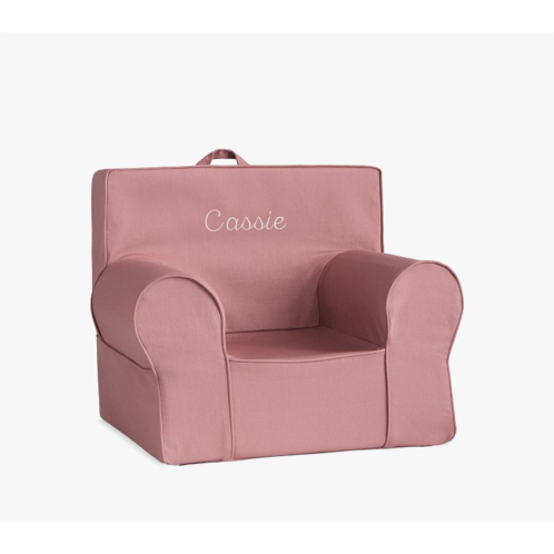 Potterybarn Anywhere Chair, Pink Berry Twill