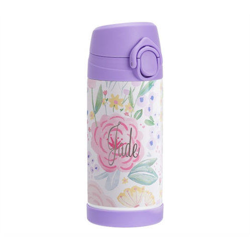 Potterybarn Mackenzie Lavender Floral Blooms Water Bottles