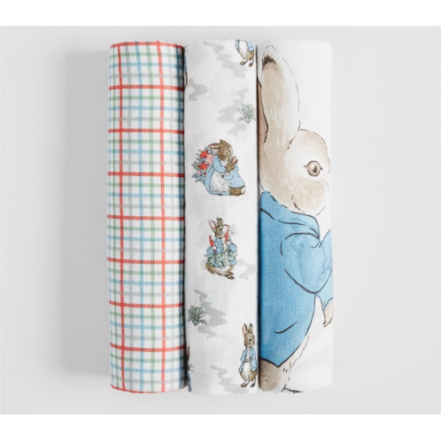 Potterybarn Peter Rabbit Organic Muslin Swaddle Set