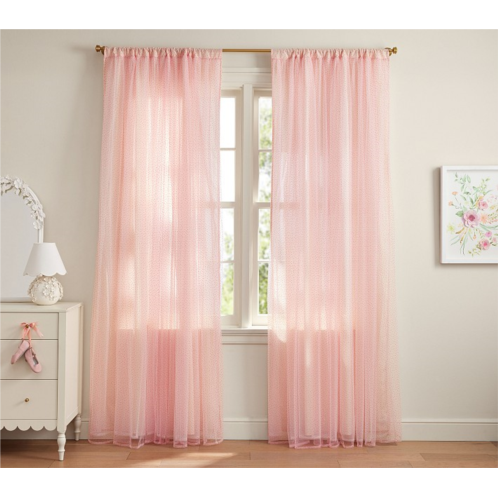 Potterybarn Monique Lhuillier Neon Dot Sheer Curtain