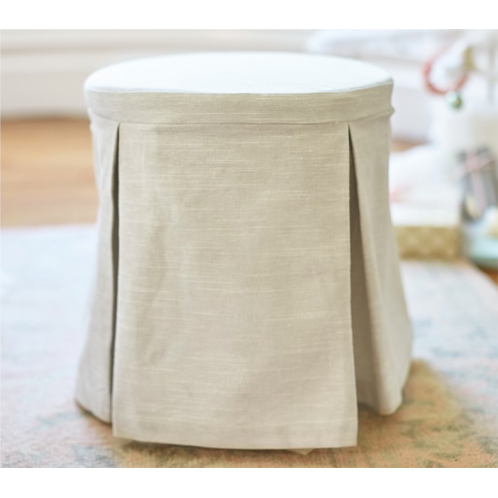 Potterybarn Madeline Vanity Stool, Evelyn Gray Slipcover Only