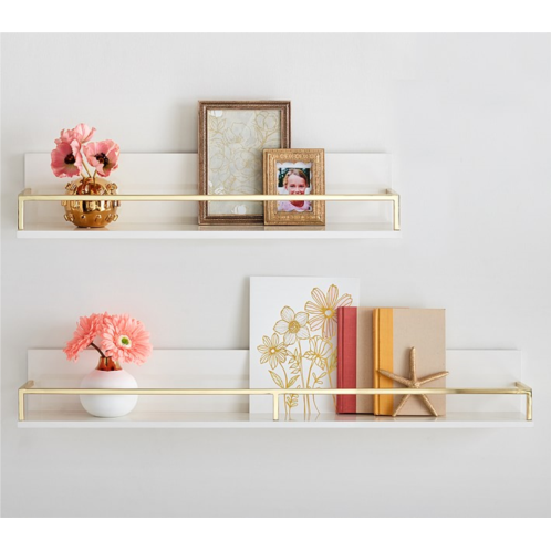 Potterybarn Gold Polished Kids Shelves