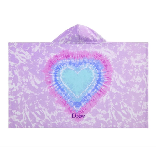 Potterybarn Tie-Dye Heart Kid Beach Hooded Towel