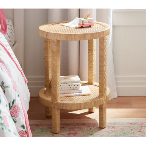 Potterybarn Circular Rattan Side Table (17)