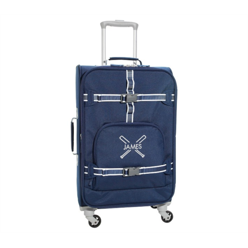 Potterybarn Mackenzie Navy Trim Solid Spinner Luggage