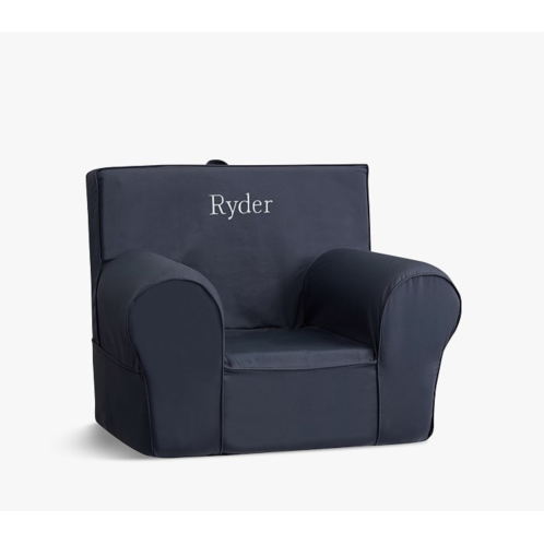 Potterybarn Anywhere Chair Dark Blue Twill