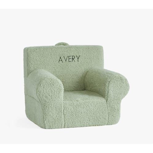 Potterybarn Kids Anywhere Chair, Sage Cozy Sherpa