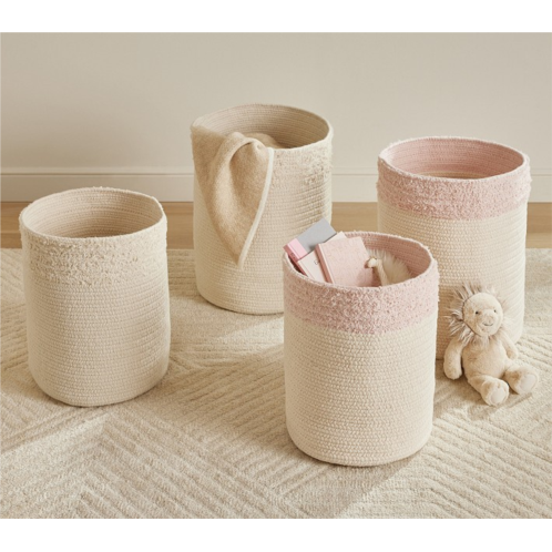 Potterybarn Dipped Shag Basket
