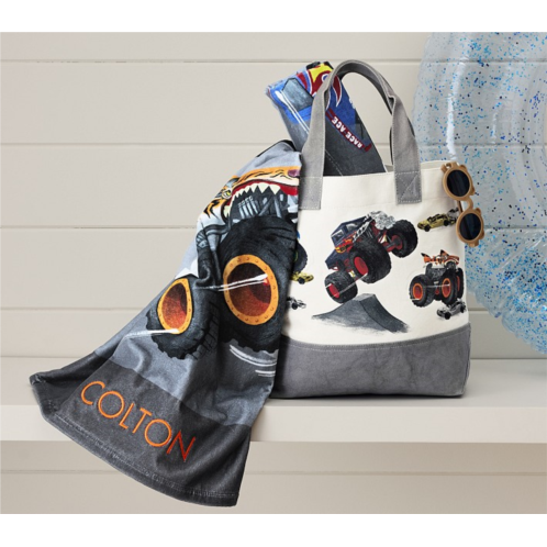 Potterybarn Hot Wheels Monster Truck Tote & Towel Set
