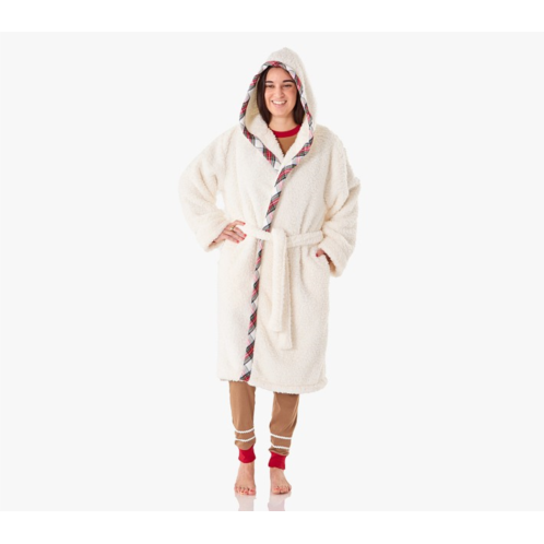 Potterybarn Open Box: Adult Stewart Plaid Sherpa Robe