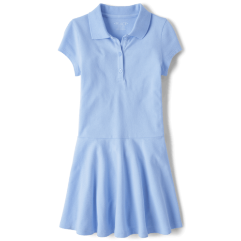 Childrensplace Girls Uniform Pique Polo Dress