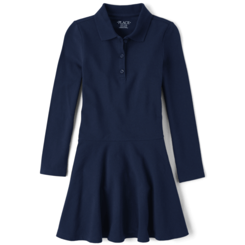 Childrensplace Girls Uniform Pique Polo Dress