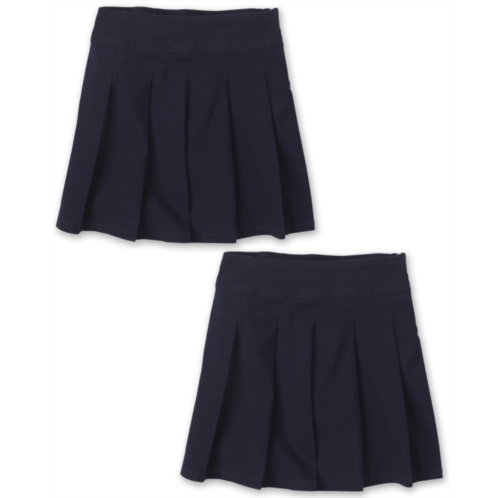 Childrensplace Girls Uniform Slim Pleated Skort 2-Pack