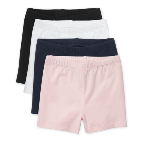 Childrensplace Toddler Girls Cartwheel Shorts 4-Pack