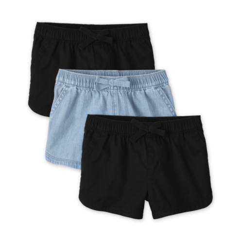 Childrensplace Toddler Girls Pull On Shorts 3-Pack
