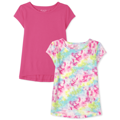 Childrensplace Girls Print Tee Shirt 2-Pack
