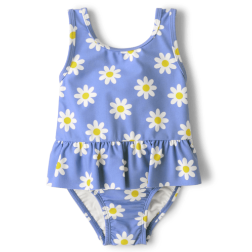 Childrensplace Baby And Toddler Girls Daisy Peplum One Piece Swimsuit
