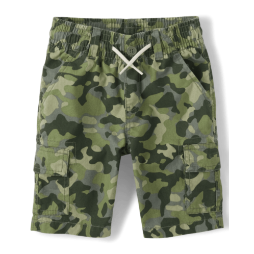 Childrensplace Boys Camo Pull On Cargo Shorts