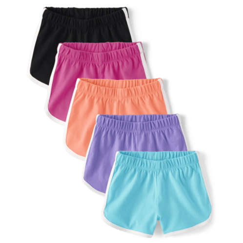 Childrensplace Toddler Girls Dolphin Shorts 5-Pack