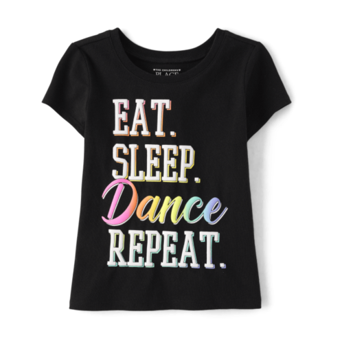 Childrensplace Baby And Toddler Girls Eat Sleep Dance Repeat Graphic Tee