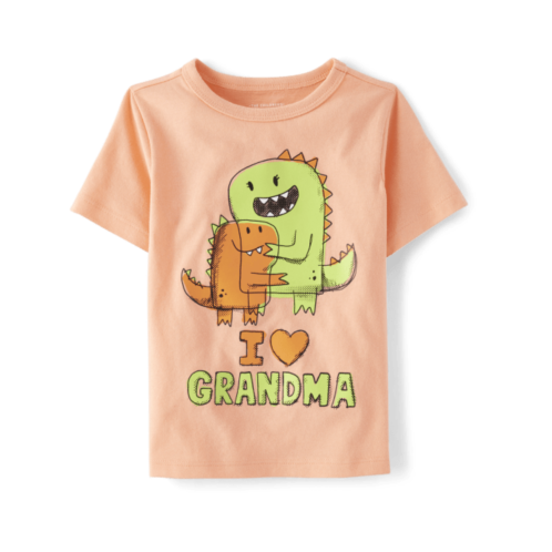 Childrensplace Baby And Toddler Boys Dino Grandma Graphic Tee