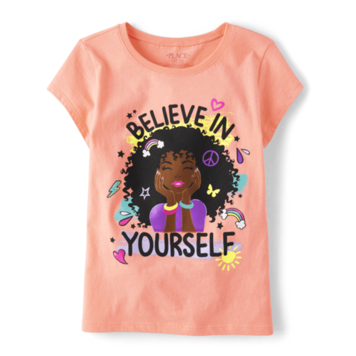 Childrensplace Girls Believe In Yourself Graphic Tee