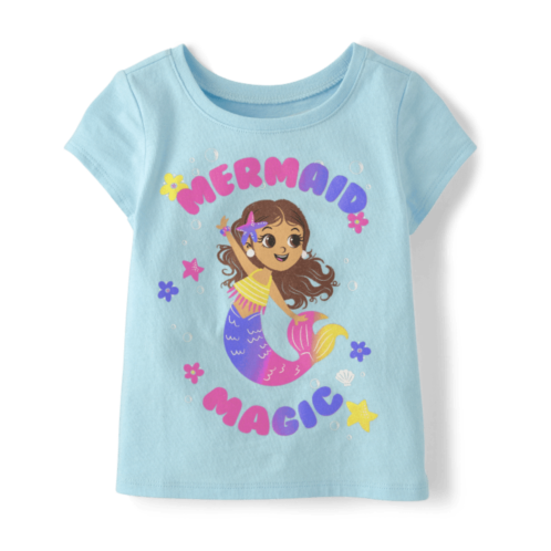 Childrensplace Baby And Toddler Girls Mermaid Magic Graphic Tee