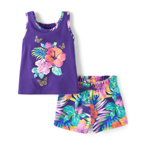 Childrensplace Toddler Girls Tropical 2-Piece Outfit Set