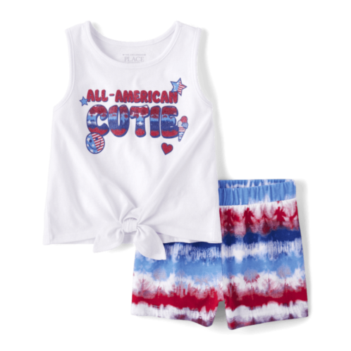Childrensplace Toddler Girls American Cutie 2-Piece Outfit Set