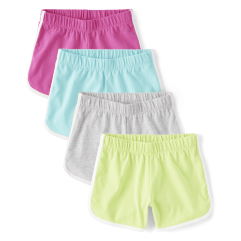 Childrensplace Girls Dolphin Shorts 4-Pack