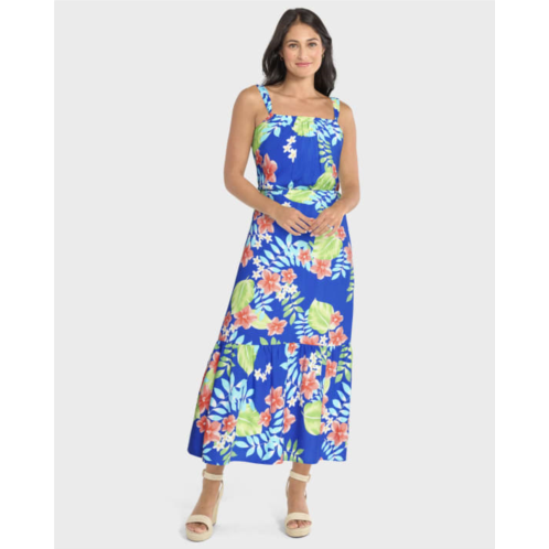Childrensplace Womens Matching Family Tropical Midi Tiered Dress