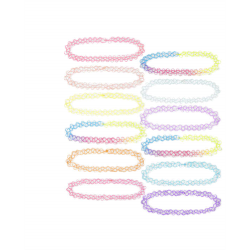 Childrensplace Girls Rainbow Choker Necklace 12-Pack