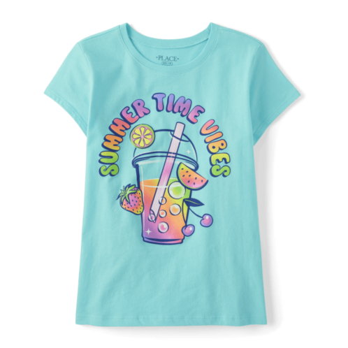 Childrensplace Girls Summer Time Vibes Graphic Tee