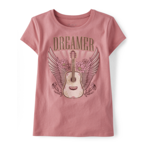 Childrensplace Girls Dreamer Guitar Graphic Tee