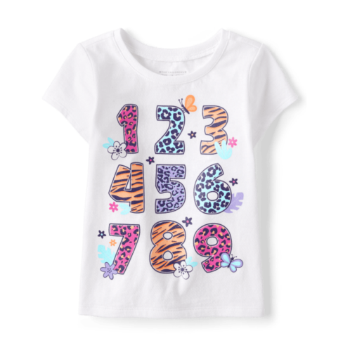 Childrensplace Baby And Toddler Girls Numbers Graphic Tee