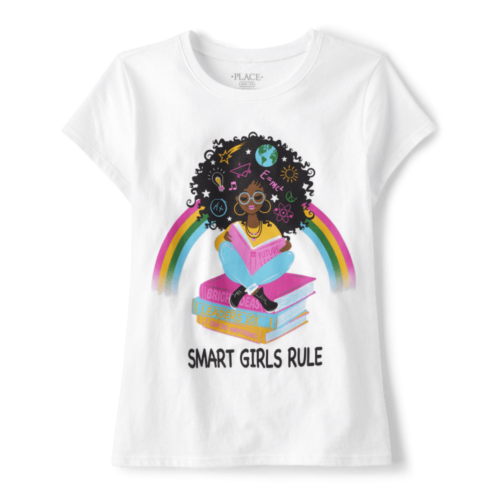 Childrensplace Girls Smart Girls Rule Graphic Tee