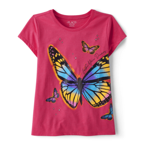 Childrensplace Girls Butterfly Graphic Tee