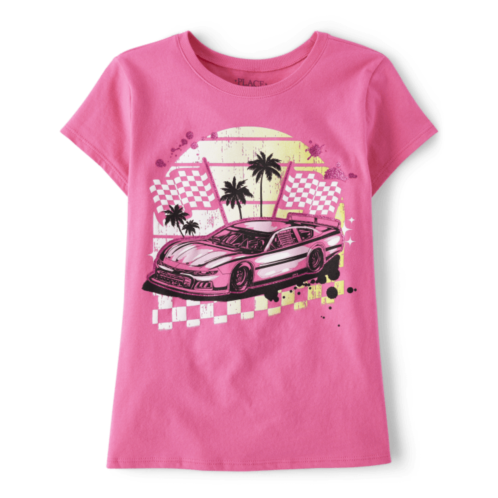 Childrensplace Girls Racecar Graphic Tee