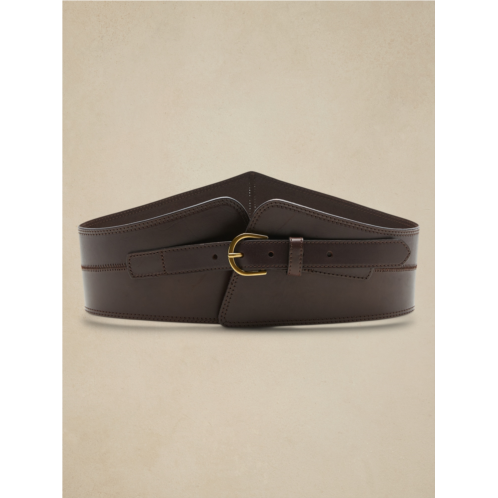 Bananarepublic Leather Corset Waist Belt