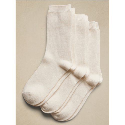 Bananarepublic Cozy Sock with a Touch of Cashmere 3-Pack