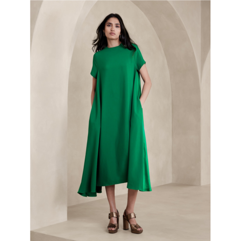 Bananarepublic Aurelia Crepe & Satin Maxi Dress